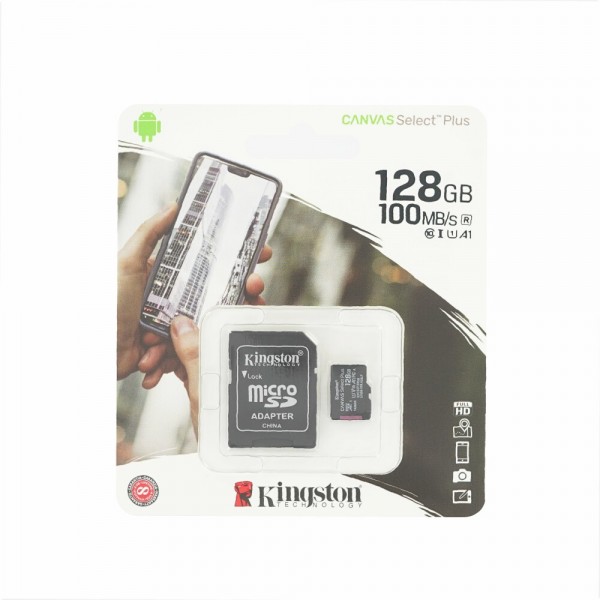 Kingston MicroSD 128GB Canvas Select Plus Klasse 10